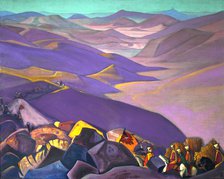 Mongolia. Genghis Khan's Campaign, 1937-1938. Artist: Roerich, Nicholas (1874-1947)