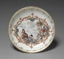 Saucer, c. 1723. Creator: Meissen Porcelain Factory (German).