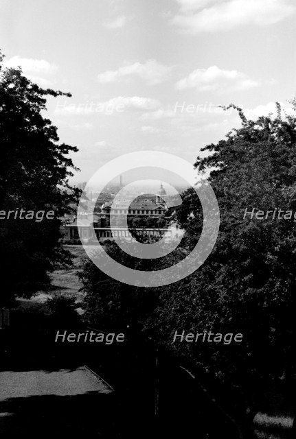 Royal Naval Hospital Greenwich, from Greenwich Park, London, c1945-c1965. Artist: SW Rawlings