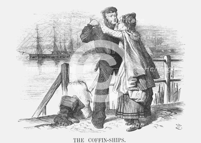 'The Coffin-Ships', 1873. Creator: Joseph Swain.