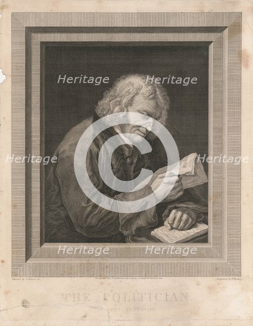 Portrait of Benjamin Franklin , .