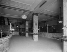 Street floor, Temple Place branch, Old Colony Trust Company, Boston, Mass., 1913 April. Creator: Unknown.