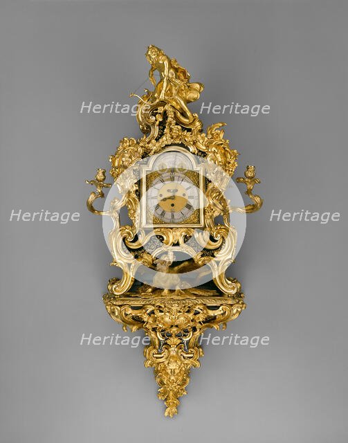 Wall Clock, France, 1735/40. Creators: Jean-Pierre Latz, Francis Bayley.
