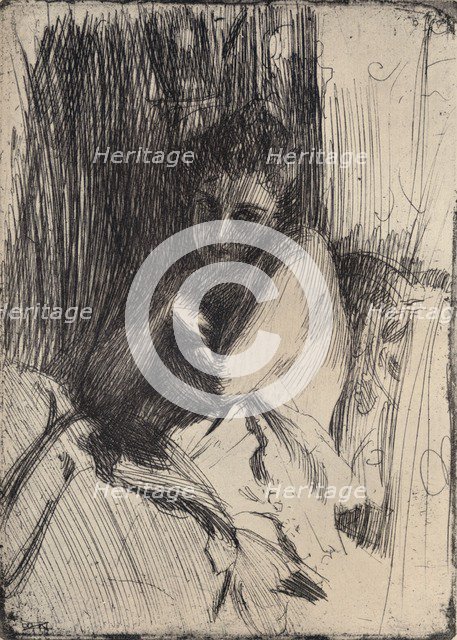 The Model, 1880-1906, (1906). Artist: Anders Leonard Zorn