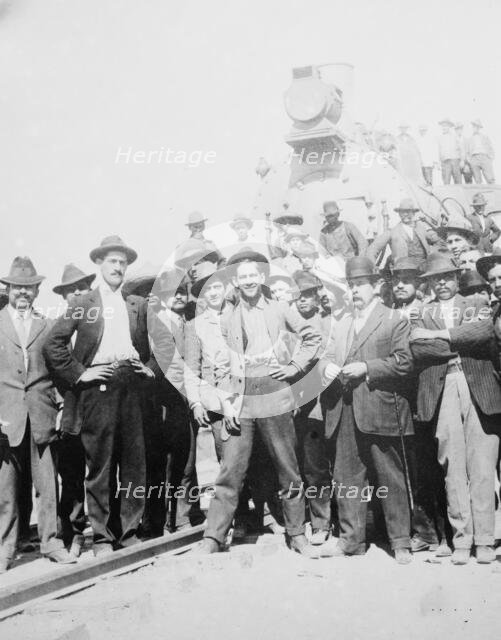 Mexico - special train sent for body of De Las Rias, between c1910 and c1915. Creator: Bain News Service.