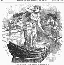 'Help! Help! or, Wanted a Water Act', 1883. Artist: Unknown