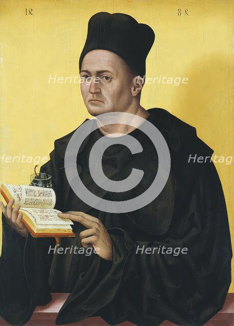 Portrait of a Benedictine Abbot, 1484. Creator: Jan Polack.