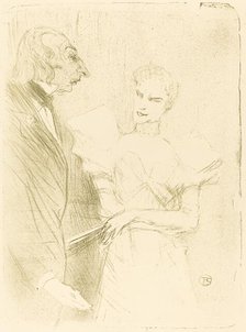 Brandes and Leloir in "Cabotins" (Brandès et Leloir dans "Cabotins"), 1894. Creator: Henri de Toulouse-Lautrec.