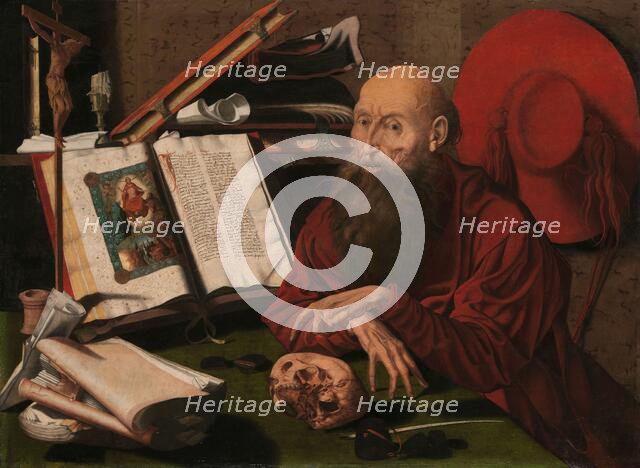 St Jerome in his study, c.1535-c.1545. Creator: Marinus van Reymerswaele.
