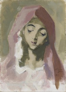 Virgin of Charity, after El Greco, 1941. Creator: Helene Schjerfbeck.