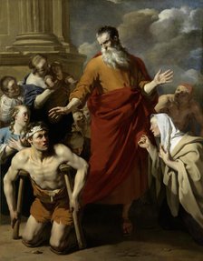 Paul healing a man who could not walk, 1663. Creator: Karel Du Jardin.