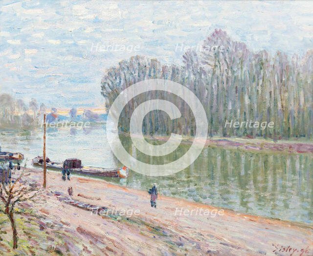 Banks of the Loing, Morning Effect, 1896. Creator: Sisley, Alfred (1839-1899).