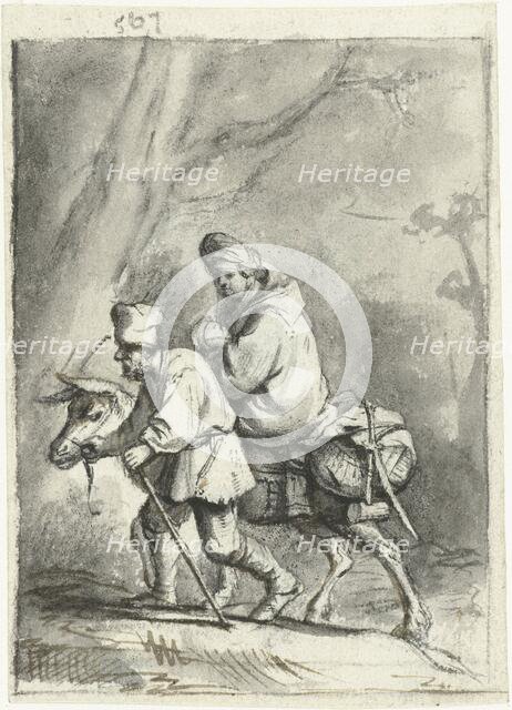 The flight to Egypt, c.1659-1660. Creator: Moses ter Borch.