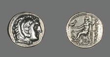 Tertradrachm (Coin) Portraying Alexander the Great as Herakles, 336-323 BCE. Creator: Unknown.