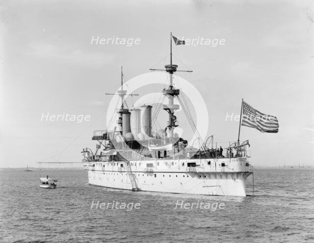 U.S.S. New York, c1894. Creator: William H. Jackson.