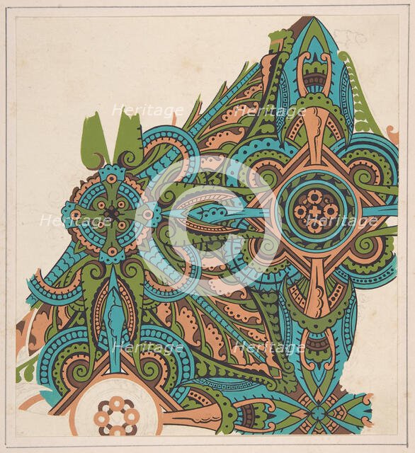 Design drawing, ca. 1883, based on earlier design. Creator: Christopher Dresser.