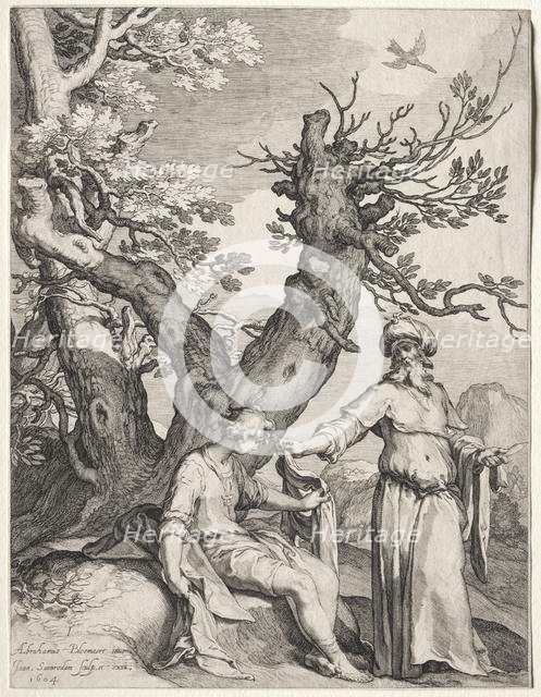 Ahijah and Jeroboam, 1604. Creator: Jan Saenredam (Dutch, 1565-1607); Jan Saenredam (Dutch, 1565-1607).