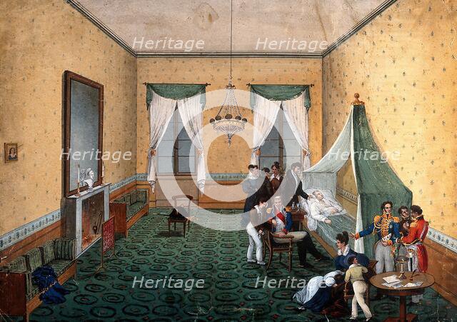 The death of Napoleon Bonaparte, 1821. Creator: Unknown.