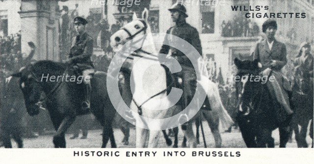 'Historic Entry into Brussels', 1918 (1937). Creator: Unknown.