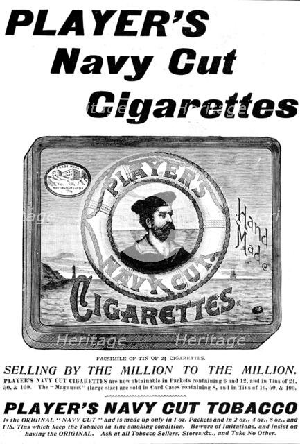 Advertisement for Player's Navy Cut Cigarettes, 1898. Creator: Unknown.