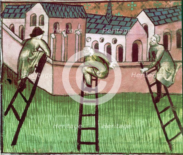 Siege of Antioch (Turkey) by the troops of Godfrey of Bouillon during the first crusade (1097), M…