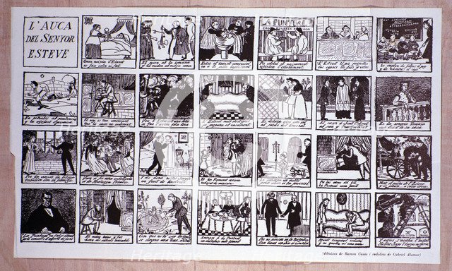 L'Auca del Senyor Ramón Esteve' with drawings by Ramon Casas and texts by Gabriel Alomar.