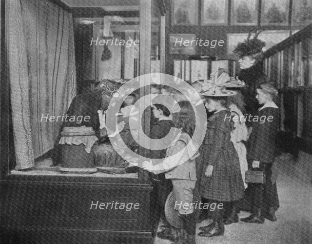 At the museum - fourth grade, 1900. Creator: Frances Benjamin Johnston.