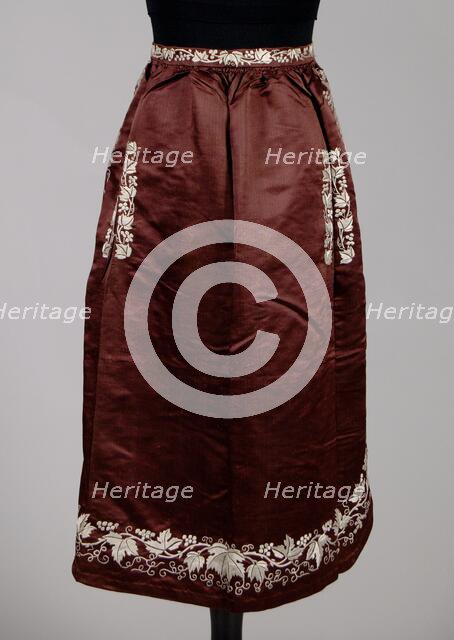 Apron, American, 1850-60. Creator: Unknown.
