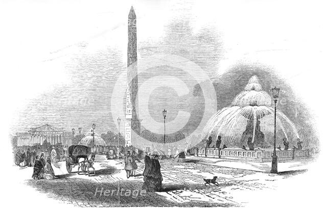 Place de la Concorde, Paris, 1845. Creator: Unknown.