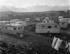 Caravan site, Mexborough, South Yorkshire, 1961.  Artist: Michael Walters