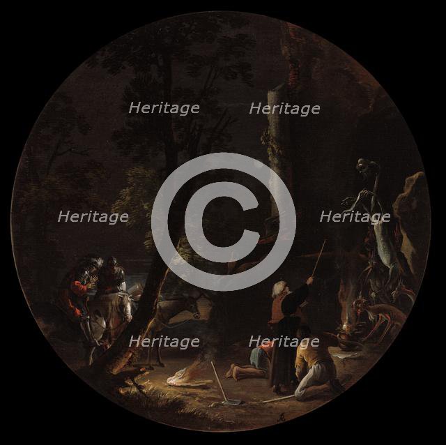 Scenes of Witchcraft: Night, c. 1645-1649. Creator: Salvator Rosa (Italian, 1615-1673).