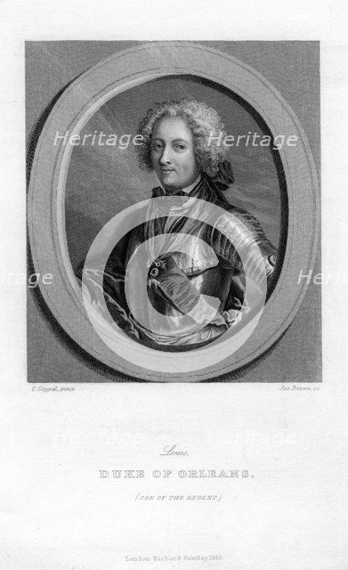 Louis of Bourbon, Duke of Orleans, (1849).Artist: J Brown
