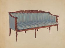 Sofa, c. 1936. Creator: Florence Choate.