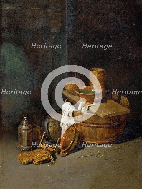 Still life with household utensils, 1645.