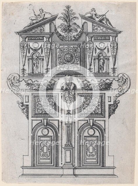 Furniture Design, 1565-70. Creator: Jacques Androuet Du Cerceau.