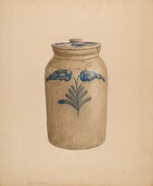 Jar, c. 1938. Creator: Yolande Delasser.