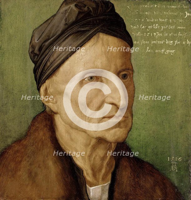 Portrait of Michael Wolgemut (1434-1519), 1516. Creator: Dürer, Albrecht (1471-1528).