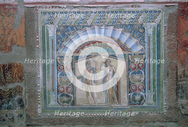 Roman mosaic of Neptune and Amphitrite, 1st century. Artist: Unknown