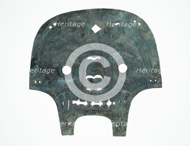 Mask from a Horse Bridle, Western Zhou dynasty ( 1046-771 BC ), about 9th century BC. Creator: Unknown.