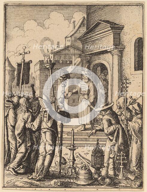 Jesus before Pilate. Creator: Wenceslaus Hollar.