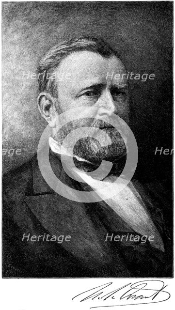 Ulysses S Grant, American soldier and statesman, late 19th century. Artist: Unknown