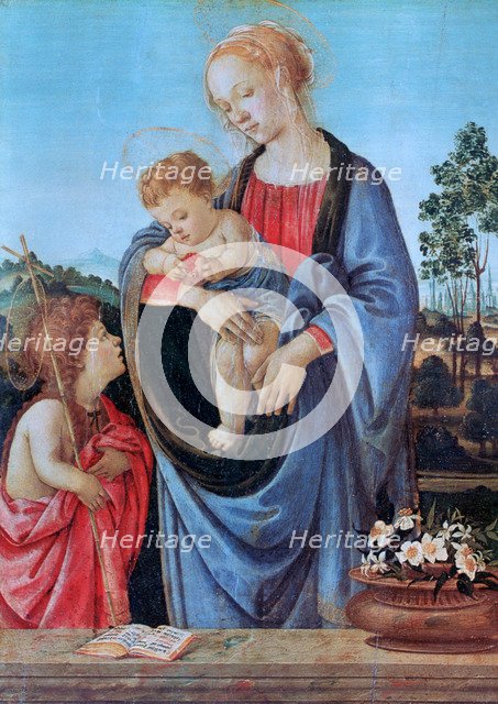 'The Virgin and Child with Saint John', 1480. Artist: Filippino Lippi