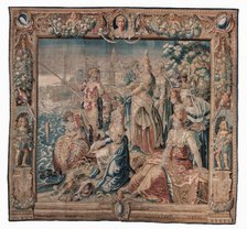 Tapestry (Antony And Cleopatra Series: Antony Catches a Salted Fish), about 1640. Creator: Karel van Mander.