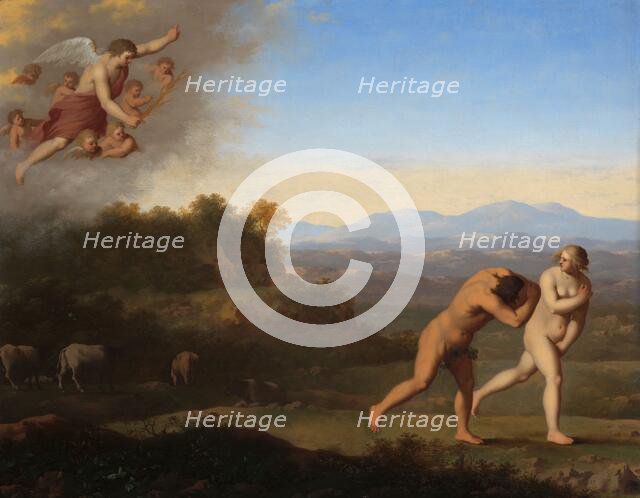 The Expulsion from Paradise, after c.1646. Creator: Cornelis van Poelenburch.