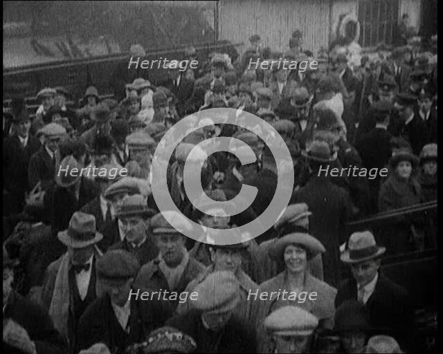 British People Boarding a Ship to Start a New Life Abroad, 1922. Creator: British Pathe Ltd.