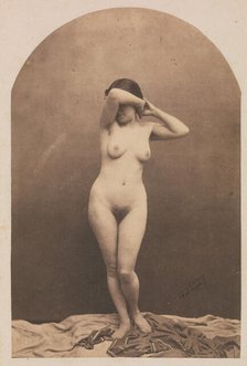 [Standing Female Nude], 1860-61. Creator: Nadar.