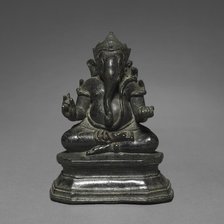 Seated Two-armed Ganesa, late 12th-early 13th Century. Creator: Unknown.