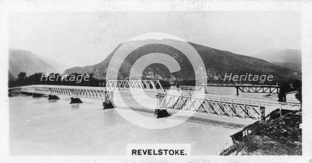 Bridge over the Columbia River, Revelstoke, British Columbia, Canada, c1920s. Artist: Unknown