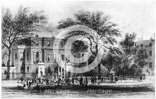 Mrs Montagu's House, Portman Square, London, 19th century (1907). Artist: Thomas Hosmer Shepherd