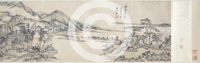 Green Peaks under Clear Sky: After Huang Gongwang, 1703-1708. Creator: Wang Yuanqi (Chinese, 1642-1715).